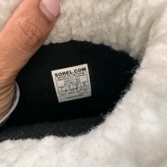 Sorel Kids Yoot Pac Nylon Snow Boots Waterproof Winter Shoes - Gray/Pink Youth 1 - Picture 9 of 9